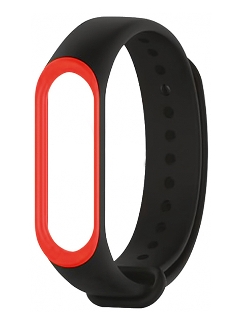 

Aксессуар Ремешок Gurdini Silicone для Xiaomi Mi Band 3 Sport Black-Red 908147, 908147