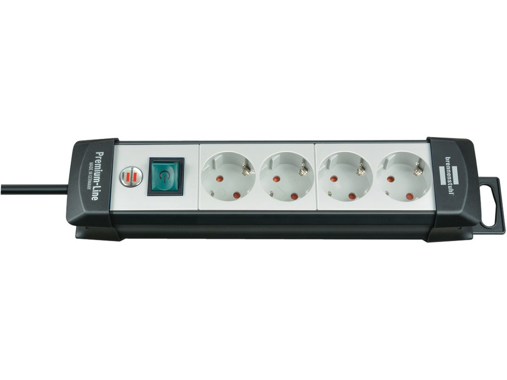 фото Удлинитель Brennenstuhl Premium-Line 4 Sockets 5m Black-Light Grey 1951540101