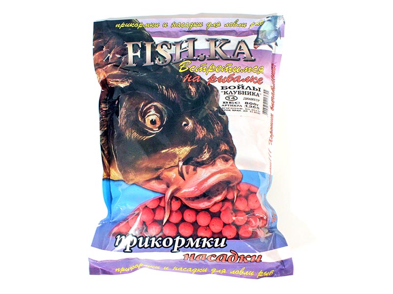 

Насадка Fish.ka Бойлы Клубника 14mm 800g 1365, Бойлы Клубника