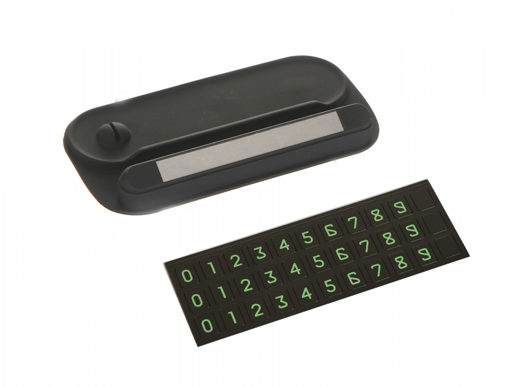 фото Автовизитница Baseus Horizon Silicone Parking Number Card Bracket Black ACNUM-PM01