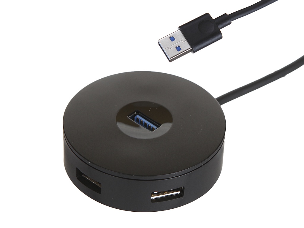 

Хаб Baseus Round Box USB 3.0 - USB 3.0/3xUSB 2.0 HUB Adapter Black CAHUB-F01, Round Box