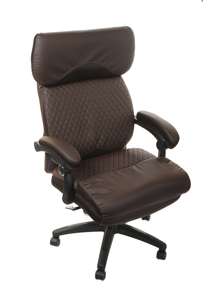 

Компьютерное кресло TetChair Chief искусственная кожа, ткань Brown-Brown Quilted 36-36/36-36, Chief