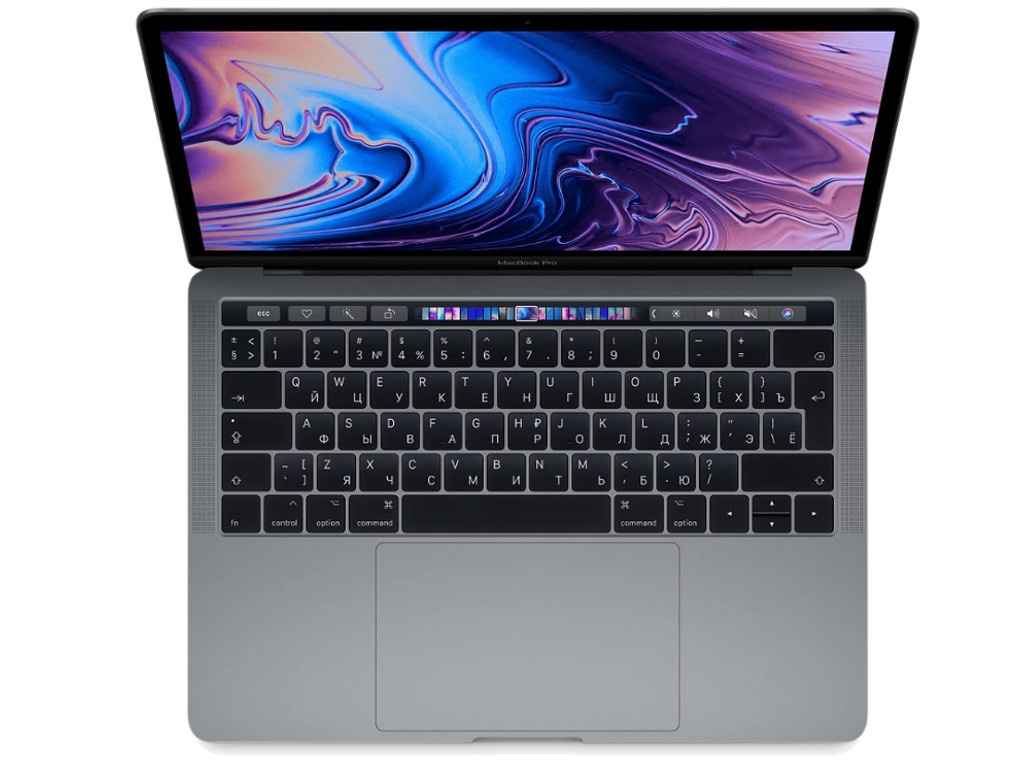 фото Ноутбук apple macbook pro 13 2019 mv972ru/a space grey (intel core i5 2.4ghz/8192mb/512gb/intel hd graphics/wi-fi/bluetooth/cam/13.3/mac os)