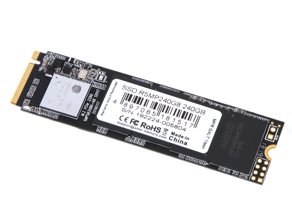

Твердотельный накопитель AMD Radeon R5 Client 240Gb R5MP240G8, R5MP240G8
