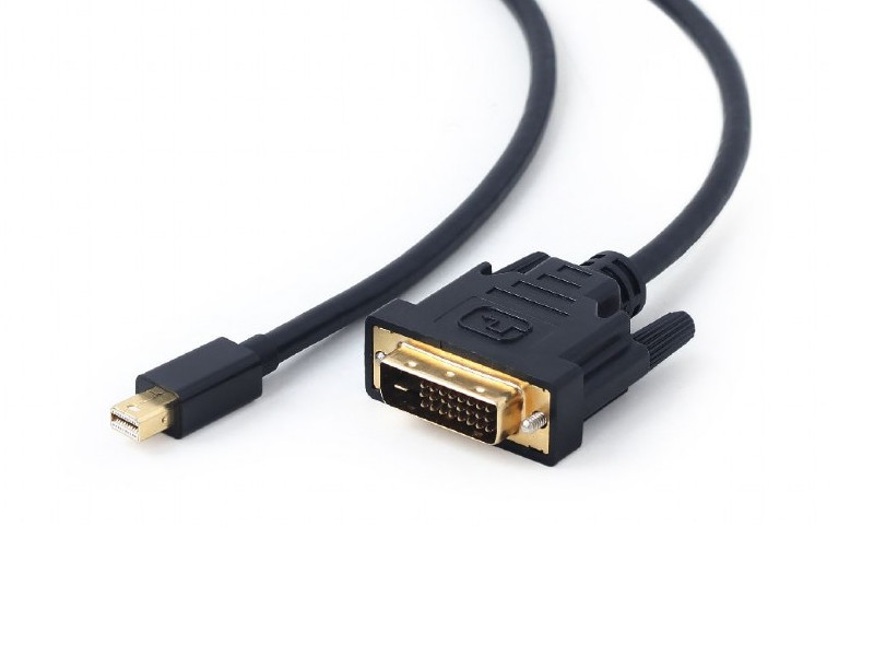 фото Аксессуар Gembird Cablexpert Cablexpert DisplayPort-DVI 1.8m Black CC-mDPM-DVIM-6
