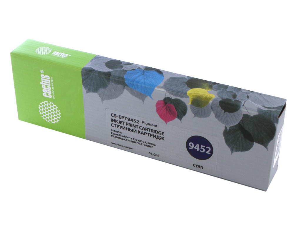 

Картридж Cactus CS-EPT9452 Cyan для Epson WF-C5290DW/C5790DW, CS-EPT9452