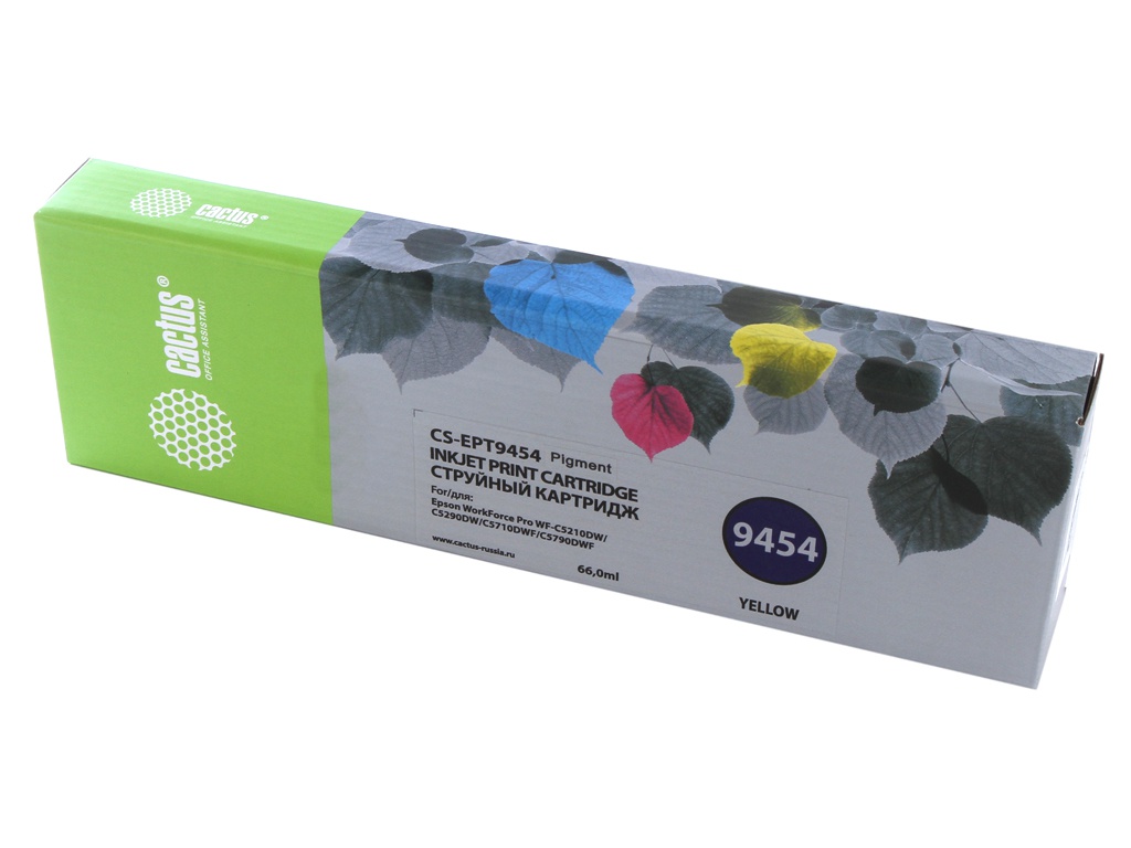 

Картридж Cactus CS-EPT9454 Yellow для Epson WF-C5290DW/WF-C5790DW, CS-EPT9454