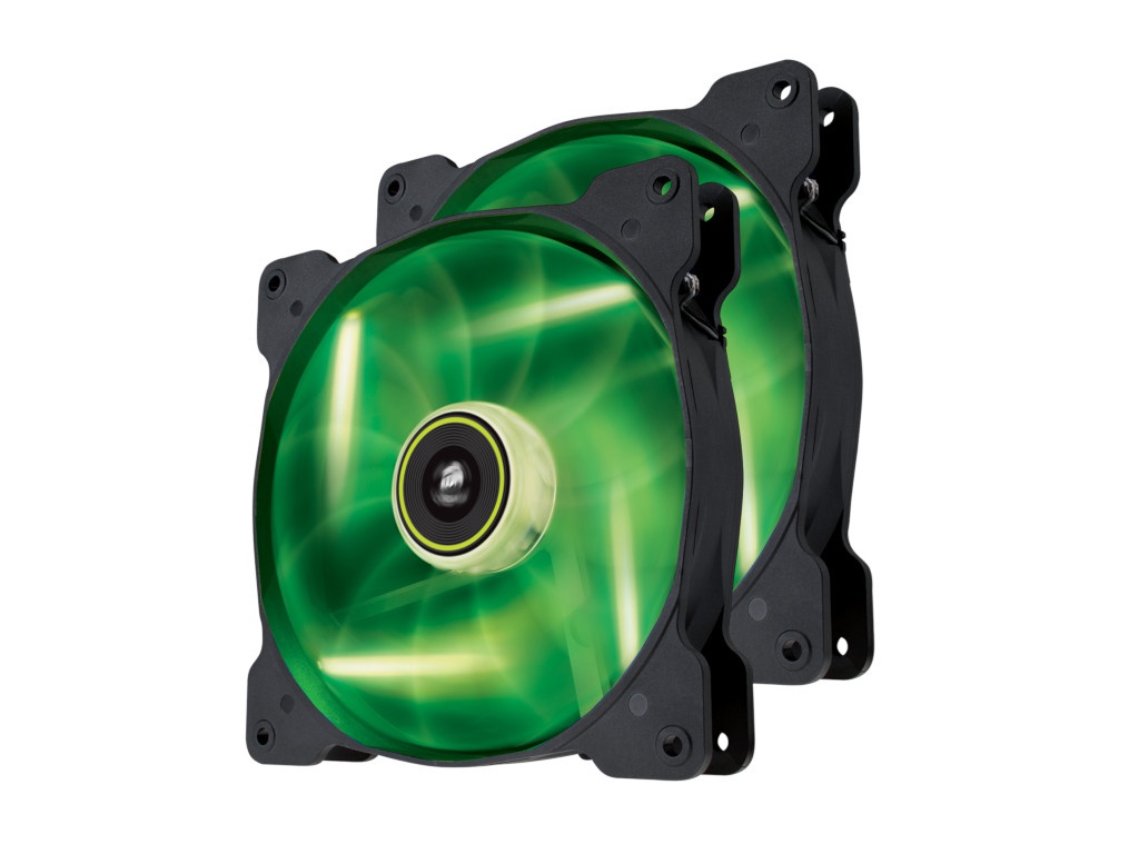 

Вентилятор Corsair SP140 LED Green Twin Pack CO-9050037-WW, SP140 LED