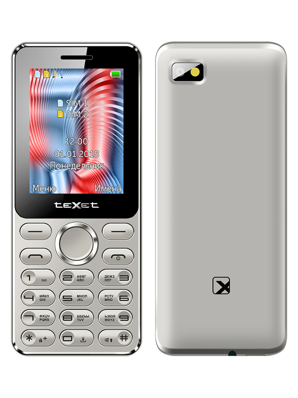 Zakazat.ru: Сотовый телефон teXet TM-212 Grey