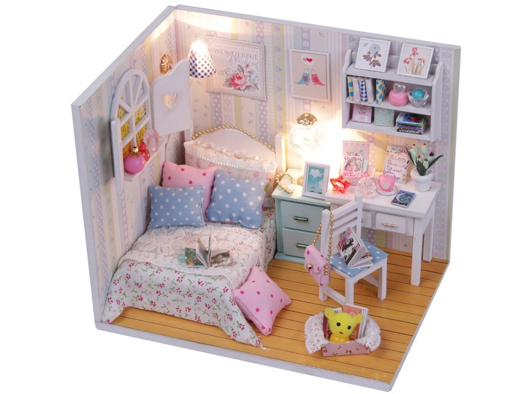 Сборная модель DIY House MiniHouse Комната Полины M013