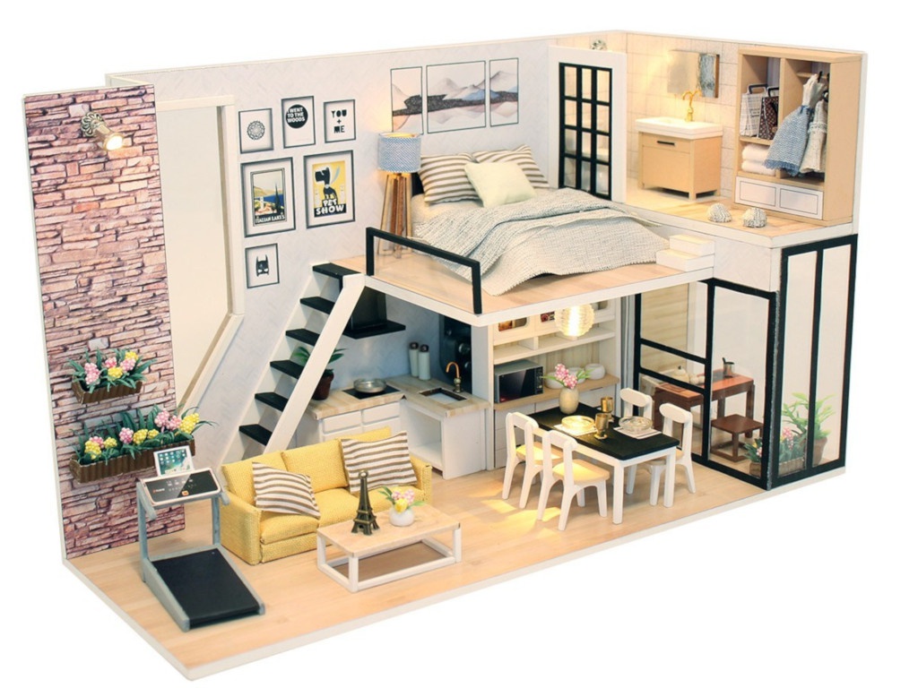 фото Сборная модель DIY House MiniHouse Студия в стиле модерн M038