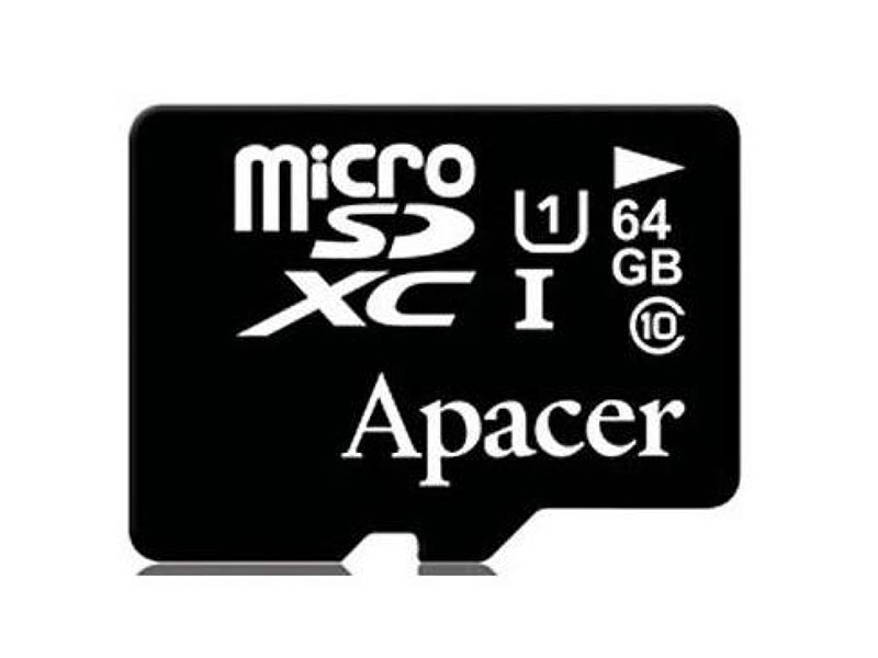 фото Карта памяти 64Gb - Apacer - Micro Secure Digital XC Class 10 UHS-I U1 AP64GMCSX10U1-RA