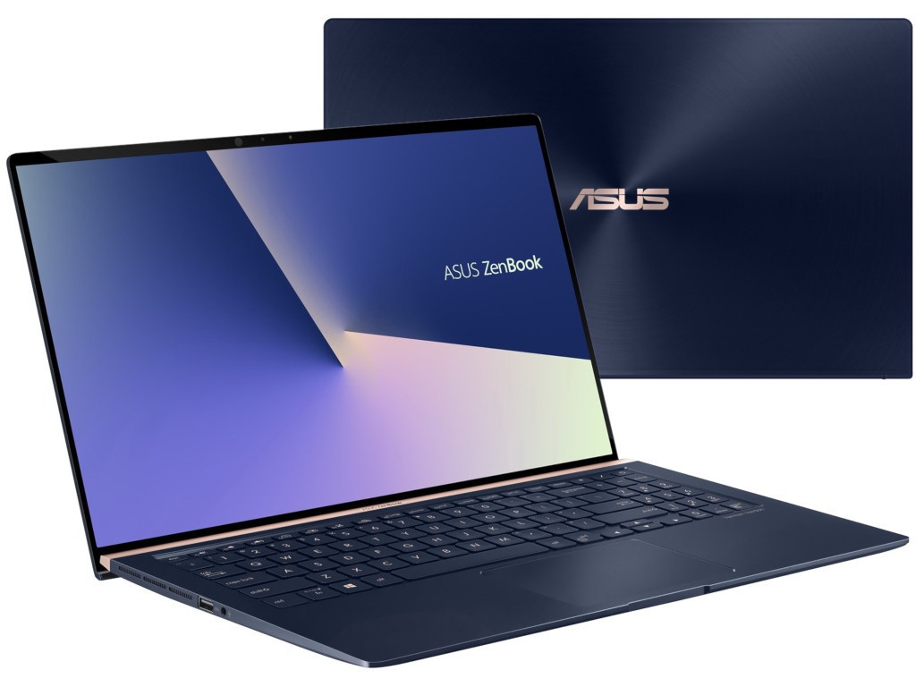 

Ноутбук ASUS Zenbook UX533FD-A8105R Royal Blue 90NB0JX1-M01640 (Intel Core i7-8565U 1.8GHz/16384Mb/1024Gb SSD/No ODD/nVidia GeForce GTX 1050 MAX-Q 2048Mb/Wi-Fi/Bluetooth/Cam/15.6/1920x1080/Windows 10 64-bit), UX533FD-A8105R