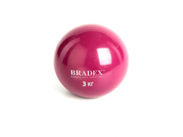 

Медбол Bradex 3kg Pink SF 0258, SF 0258