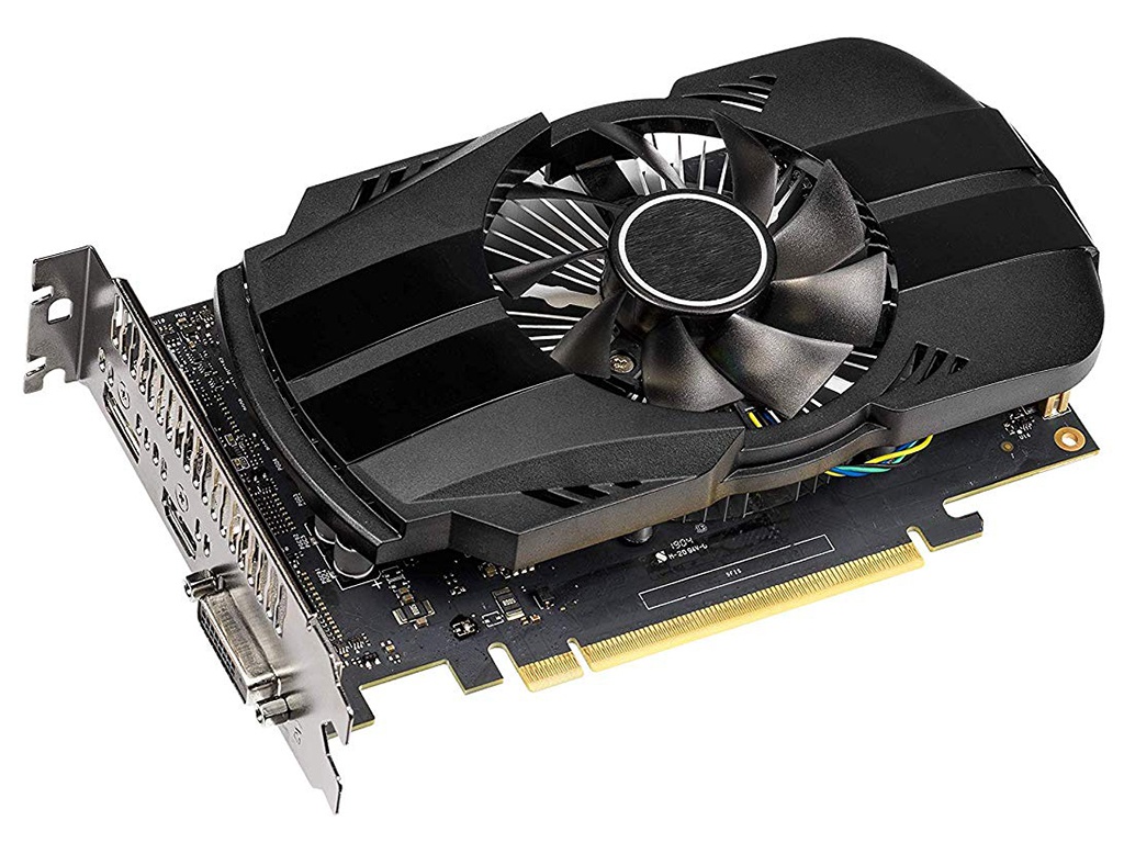 

Видеокарта ASUS GeForce GTX 1650 1485Mhz PCI-E 3.0 4096Mb 8002Mhz 128 bit DP HDMI PH-GTX1650-4G, GeForce GTX 1650 PH-GTX1650-4G