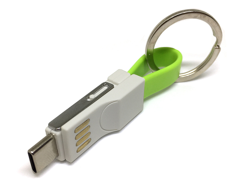 фото Брелок Espada Emagn3i1 USB 2.0 - USB Type-C/MicroUSB/Lightning Green 44220
