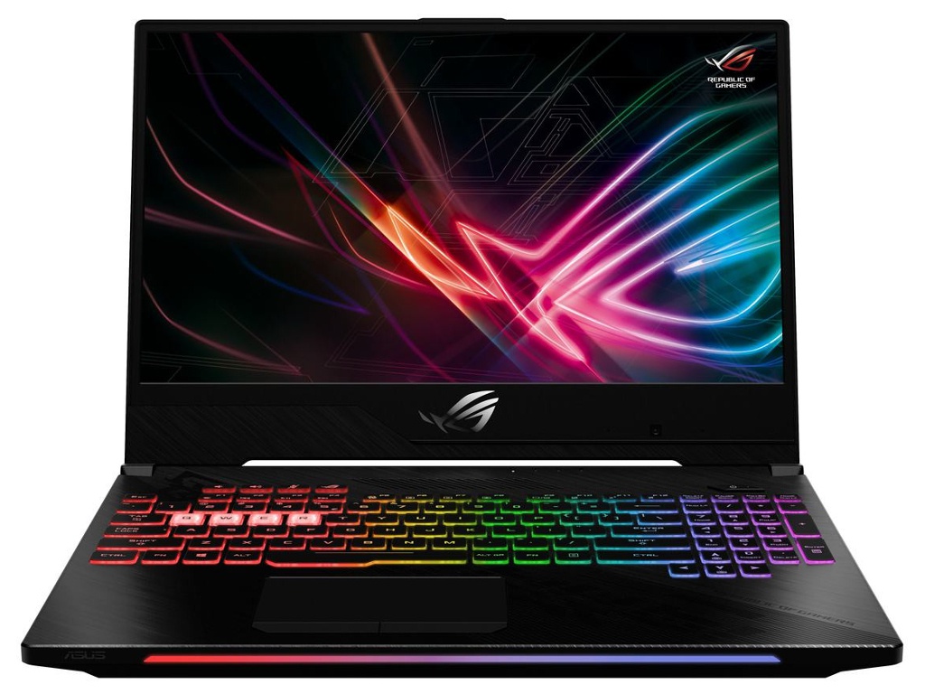 

Ноутбук ASUS ROG Scar II GL504GV-ES064 90NR01X1-M01760 (Intel Core i7-8750H 2.2 GHz/16384Mb/1000Gb+128Gb SSD/nVidia GeForce RTX 2060 6144Mb/Wi-Fi/Bluetooth/Cam/15.6/1920x1080/DOS), GL504GV-ES064