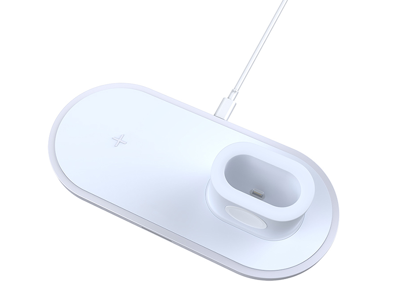 

Зарядное устройство Devia 3-in-1 Wireless Charger V3 White, Wireless Charger V3
