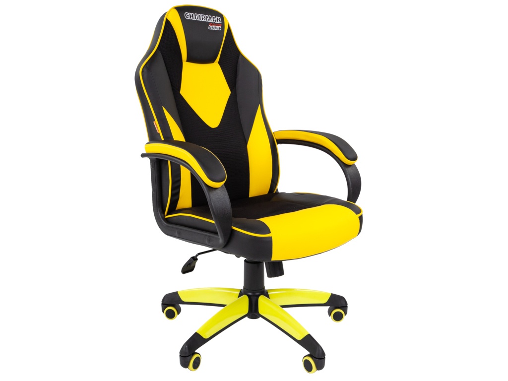 Компьютерное кресло Chairman GAME 17 Black-Yellow