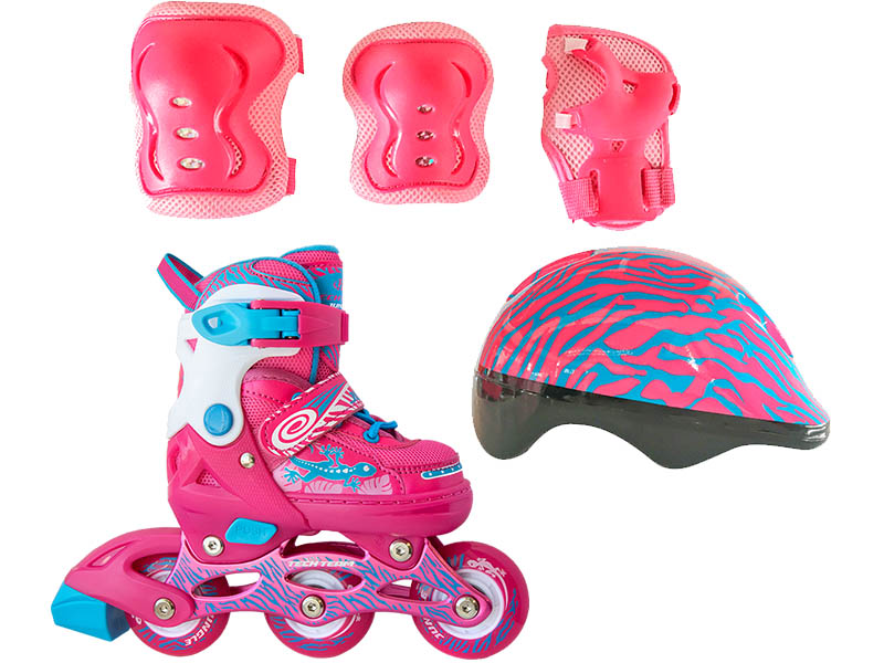 фото Коньки Tech Team Jungle Set р.26-29 Pink