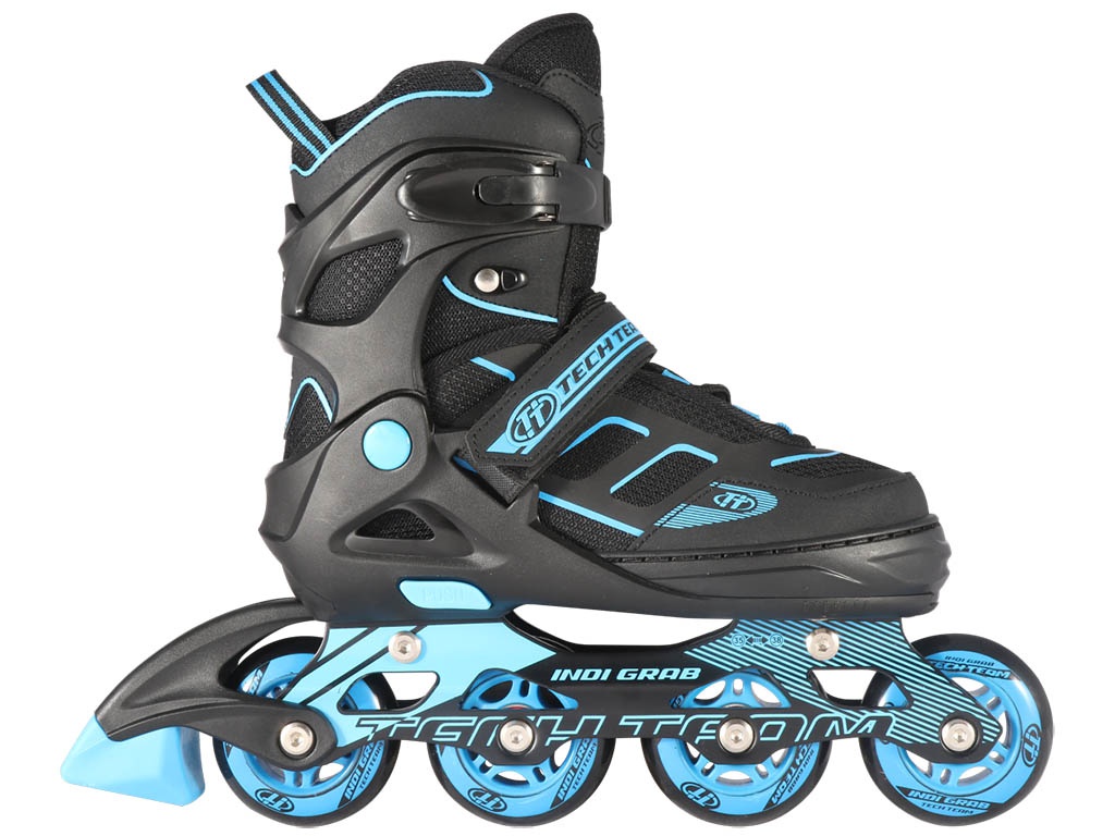 фото Коньки Tech Team Indy Grab р.35-38 Black-Light Blue