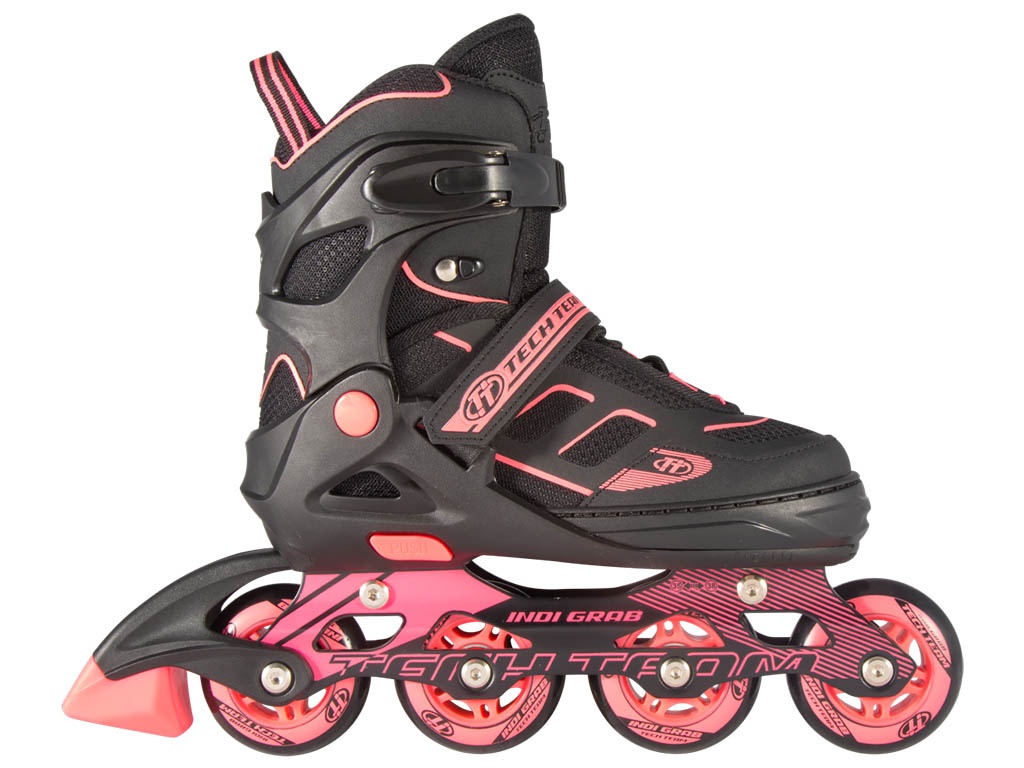 фото Коньки Tech Team Indy Grab р.31-34 Black-Pink