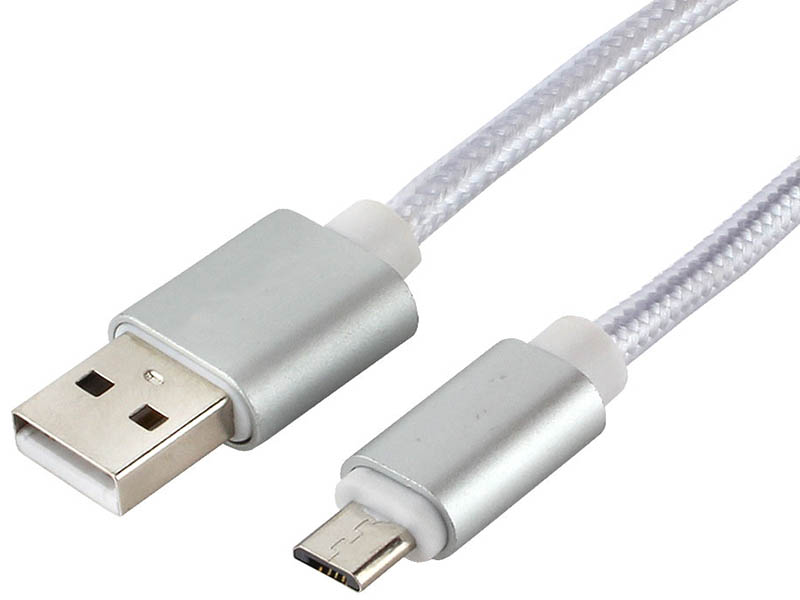 фото Аксессуар Gembird Cablexpert Ultra USB 2.0 AM/microB 1/8m Silver CC-U-mUSB01S-1.8M