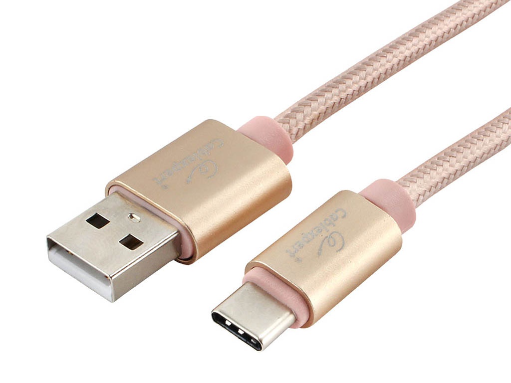 Аксессуар Gembird Cablexpert Ultra USB 2.0 AM/Type-C 1m Gold CC-U-USBC01Gd-1M