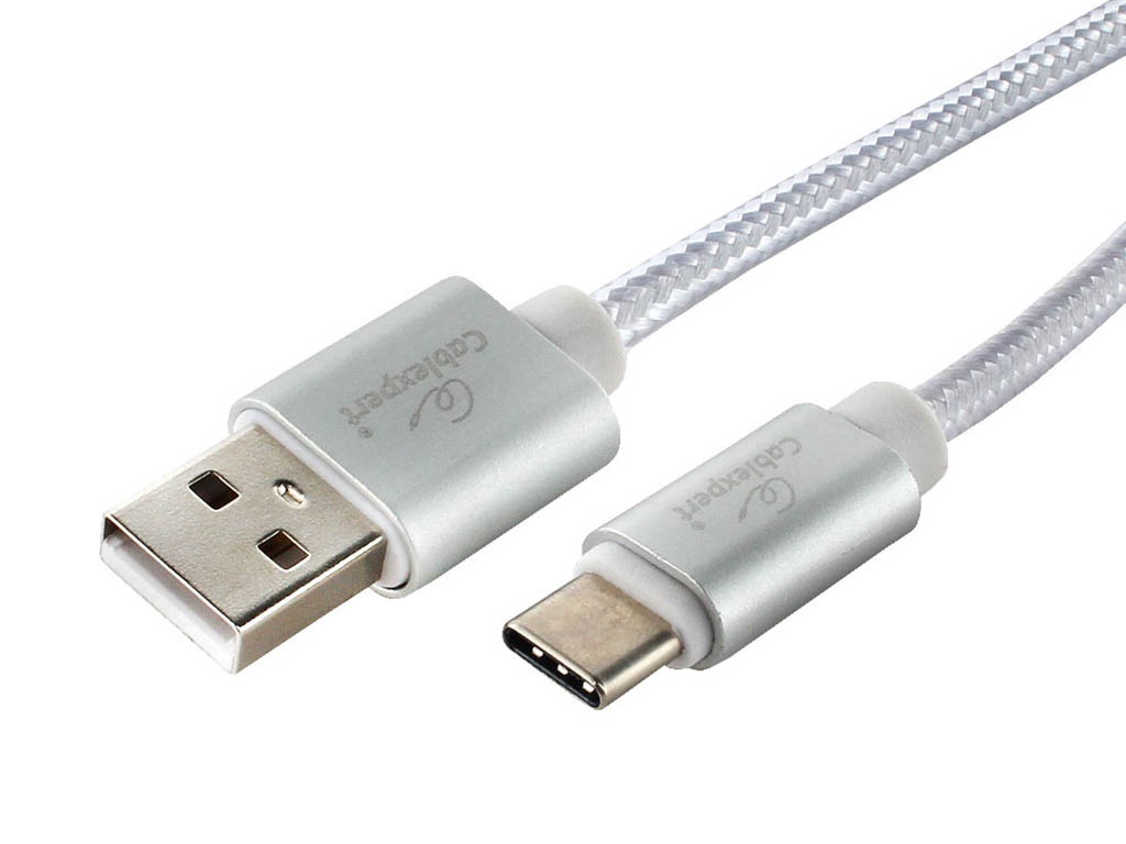 фото Аксессуар Gembird Cablexpert Ultra USB 2.0 AM/TypeC 3m Silver CC-U-USBC01S-3M