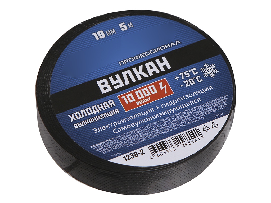 

Зубр Вулкан 19mm х 5m Black 1238-2, 1238-2