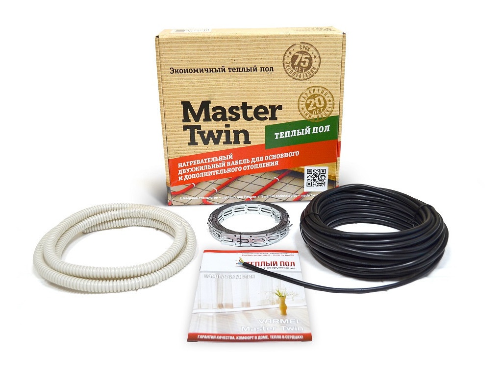 

Теплый пол Varmel MasterTwin 440w-18.5w/m 24m, MasterTwin 440w-18.5w/m 24m