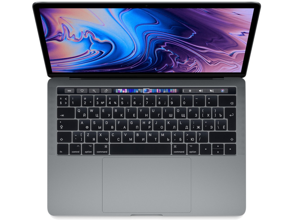 фото Ноутбук apple macbook pro 13 2019 muhp2ru/a space grey (intel core i5 1.4 ghz/8192mb/256gb ssd/intel iris plus graphics/wi-fi/bluetooth/cam/13.3/mac os)