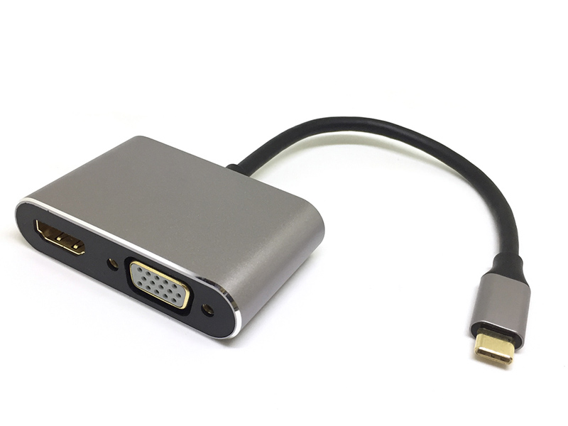 Цифровой конвертер Espada USB Type-C 3.1 to VGA/HDMI/USB 3.0/USB Type-C EtyC3HDVG