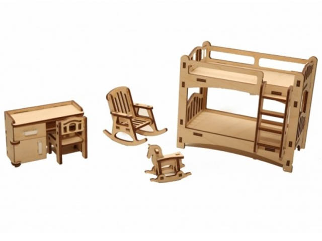 фото Сборная модель хэппидом набор мебели детская hk-m005