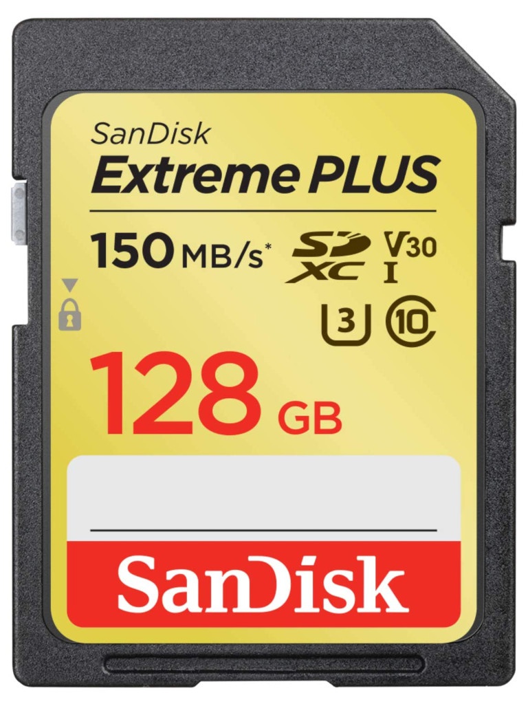 фото Карта памяти 128gb - sandisk extreme plus - secure digital xc class 10 uhs-i sdsdxw5-128g-gncin