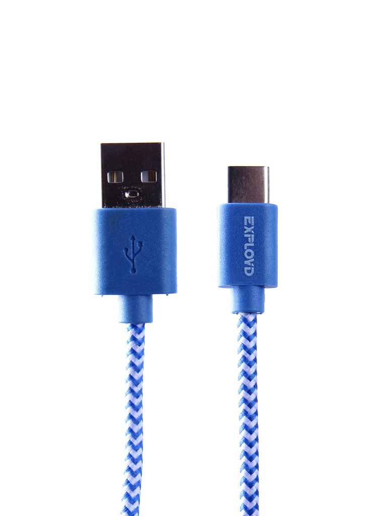 фото Аксессуар Exployd USB - Type-C 1.0m Blue EX-K-198