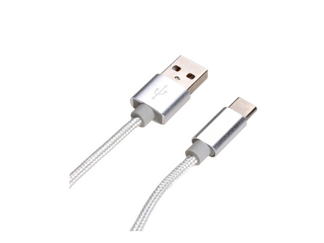 фото Аксессуар Exployd Prime USB - Type-C 1.0m 2.1A Silver EX-K-369