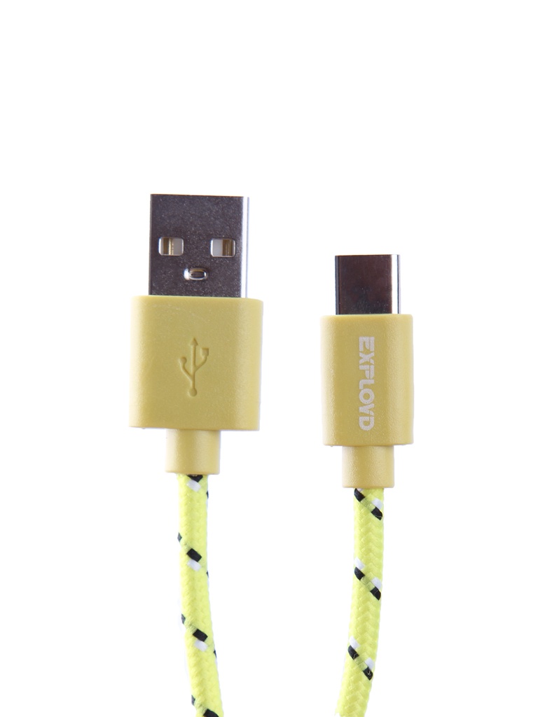 фото Аксессуар Exployd USB - Type-C 1.0m Yellow EX-K-192