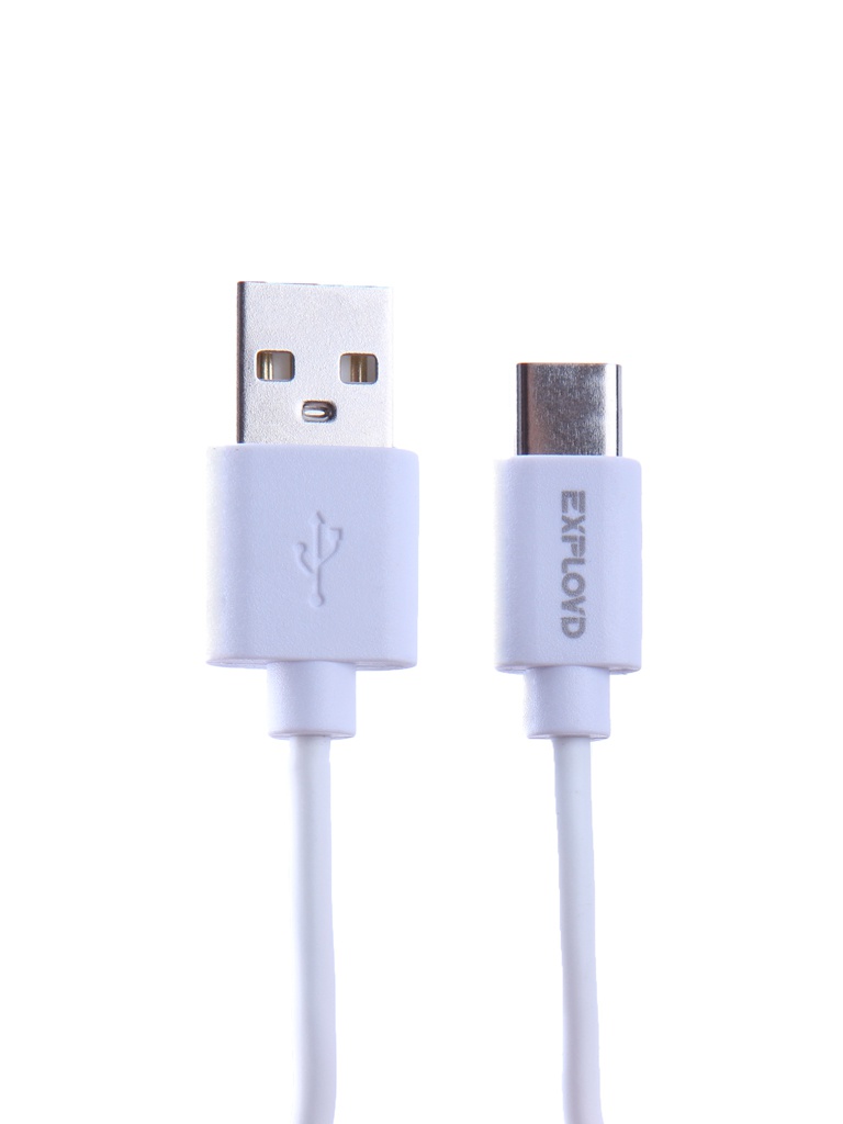 

Аксессуар Exployd USB - Type-C 1.0m White EX-K-161, USB - Type-C