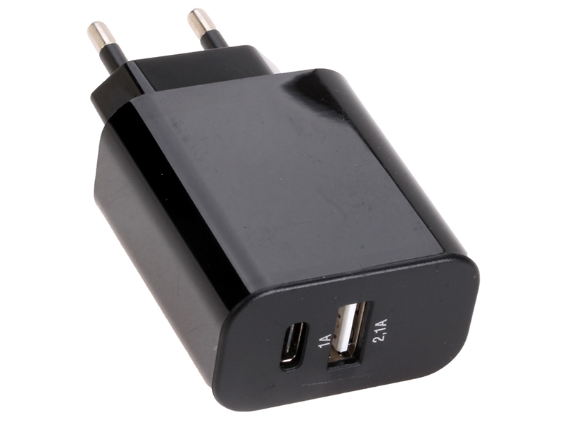

Зарядное устройство Exployd Prime 1хUSB + Type-C 2.1A Black EX-Z-356, EX-Z-356