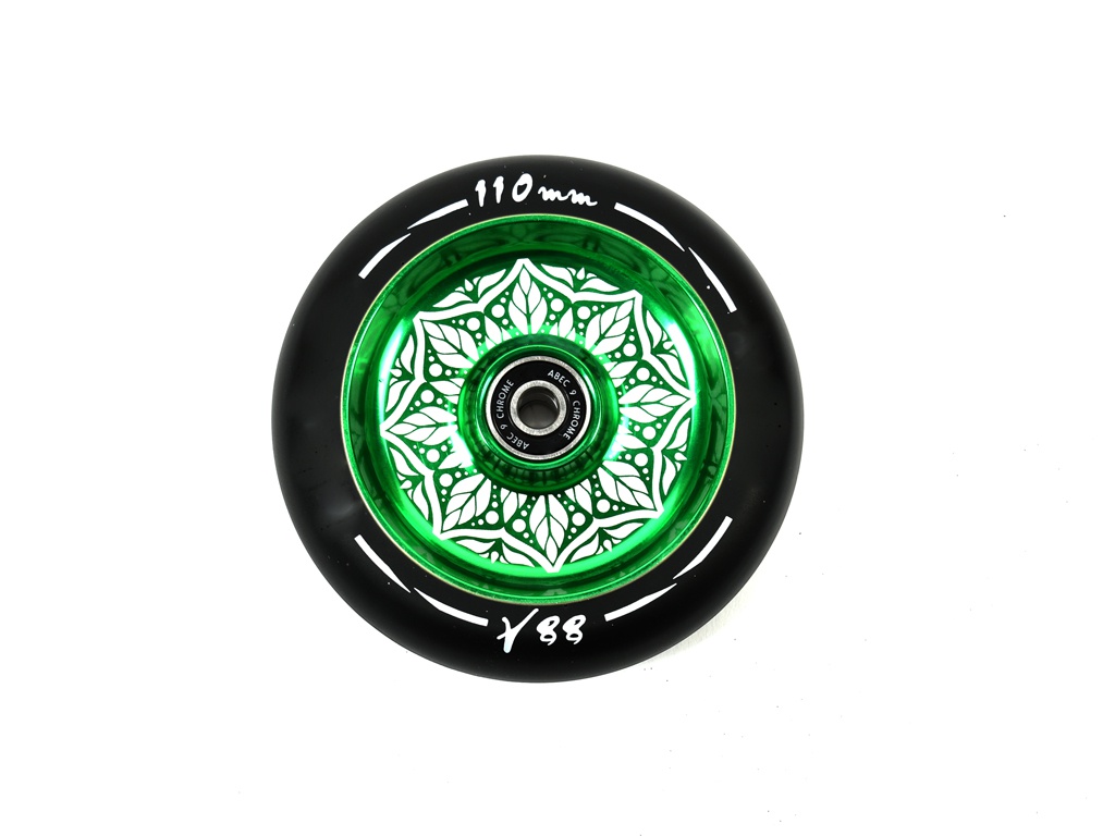 

Колесо Tech Team 110mm Flat Solid Green, Flat Solid
