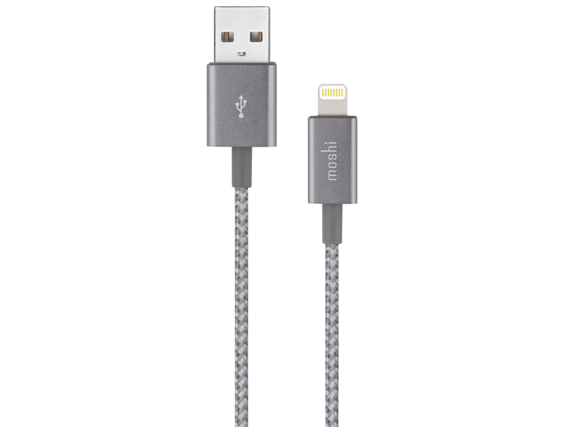 фото Аксессуар Moshi Integra USB Type-C Cable with Lightning Connector 1.2m Titanium Gray 99MO084041