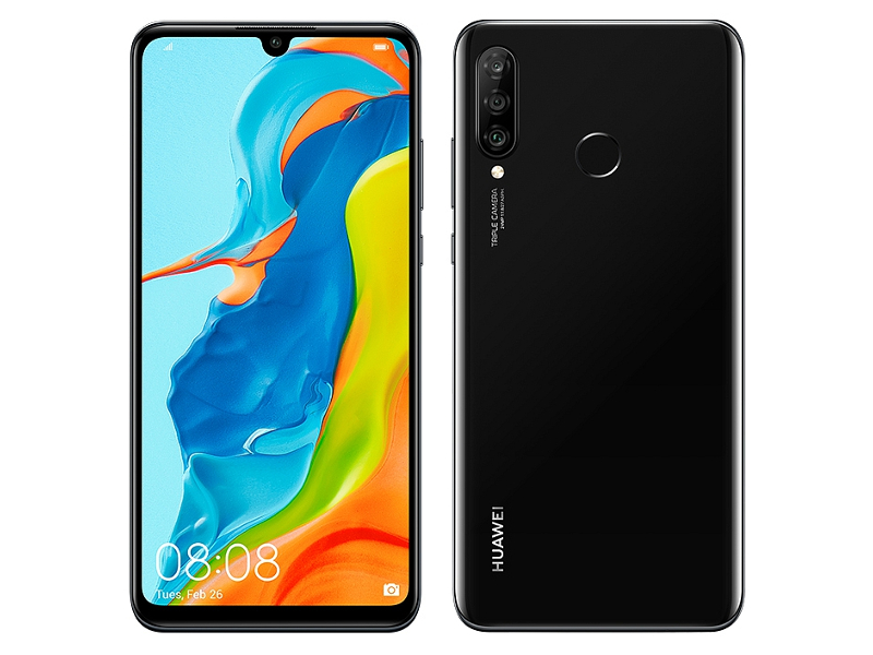 фото Сотовый телефон huawei p30 lite 4/128gb midnight black new выгодный набор + серт. 200р!!!