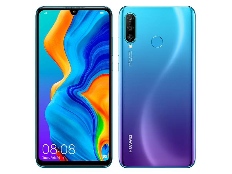 фото Сотовый телефон huawei p30 lite 4/128gb peacock blue new выгодный набор + серт. 200р!!!