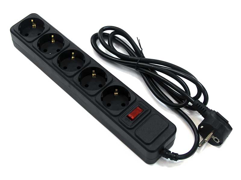 

Сетевой фильтр 5bites 5 Sockets 1m Black SP5B-110, SP5B-110