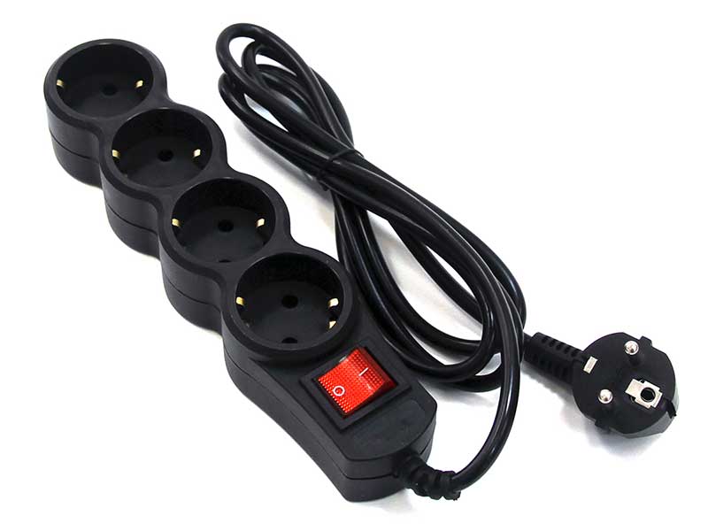 фото Сетевой фильтр 5bites 4 Sockets 5m Black SP4B-150