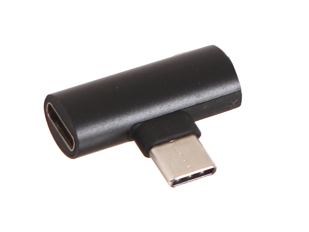Аксессуар Krutoff USB Type-C - USB Type-C + Mini Jack 3.5mm Black 16027