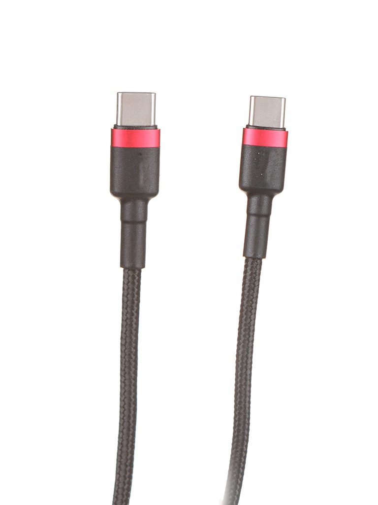 Аксессуар Baseus Cafule USB - USB Type-C PD2.0 60W 2m Red-Black CATKLF-H91 baseus cafule usb type a type c 1