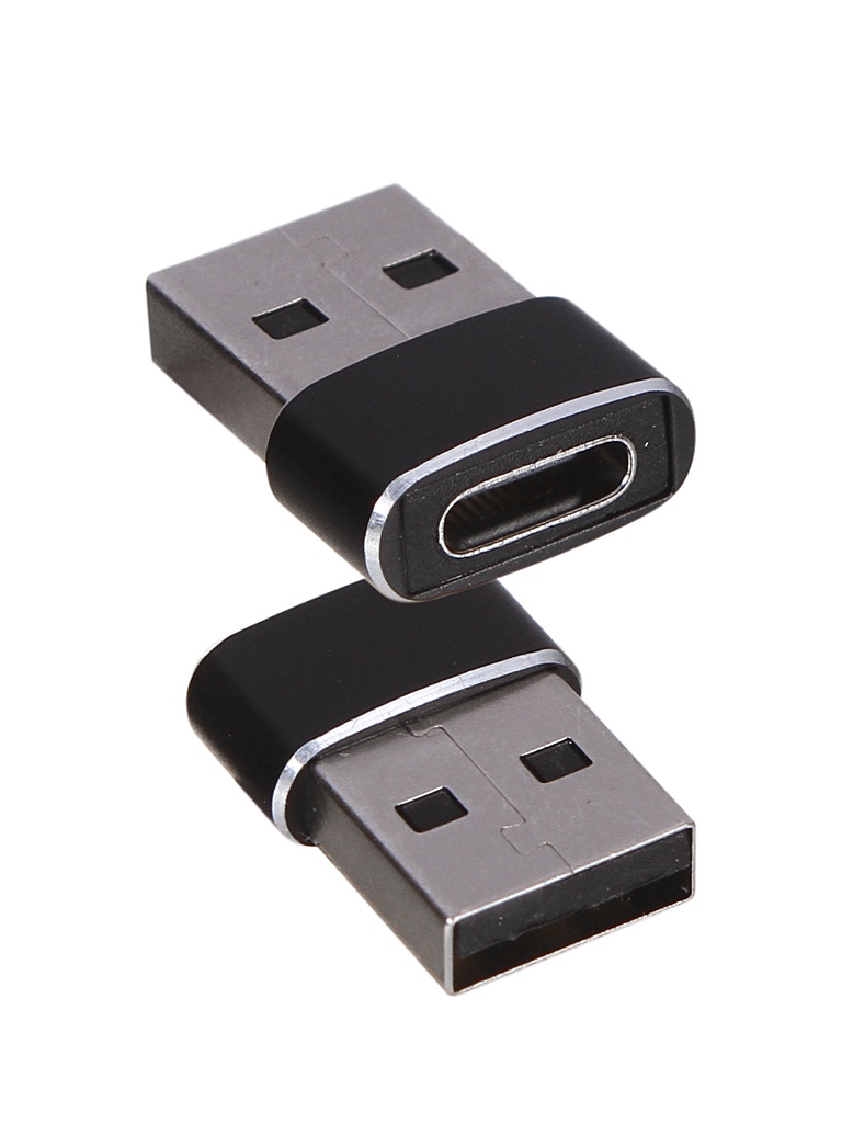 Аксессуар Baseus Type-C Female - USB Male Adapter Converter Black CAAOTG-01 audiocrast gold plated 2 5mm 4 4mm female to 6 35mm trs male adapter converter