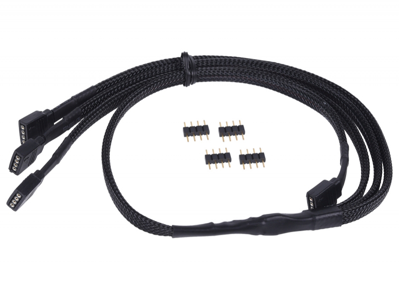 

Кабель разветвитель Alphacool 4pin - 3х 4pin Y-сabel RGB 30cm 18538/1013984, 18538/1013984